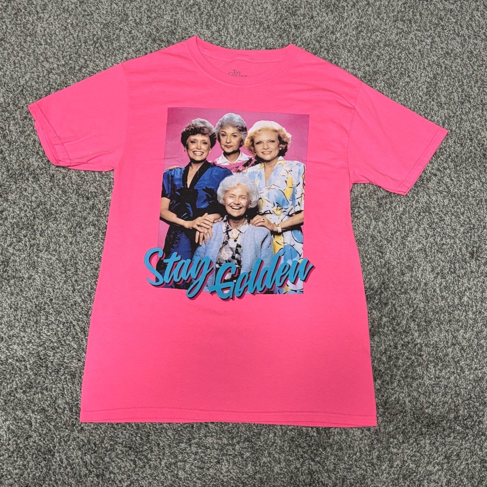 The Golden Girls Stay Golden Neon Pink T-Shirt